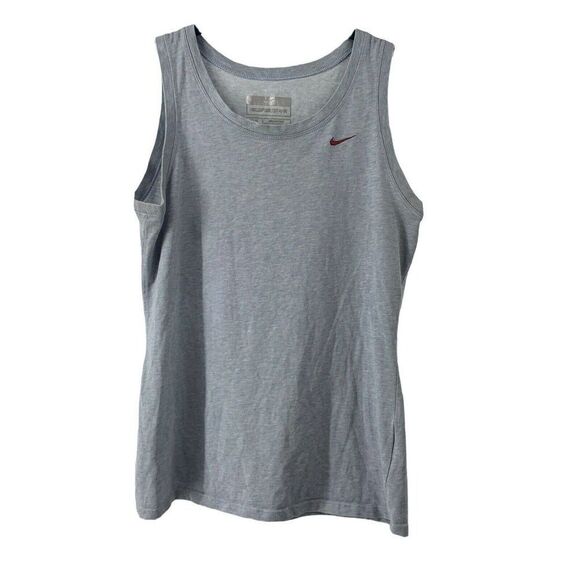 Nike Sports Tank Basic Gray Medium Sleeveless Top - Picture 1 of 4